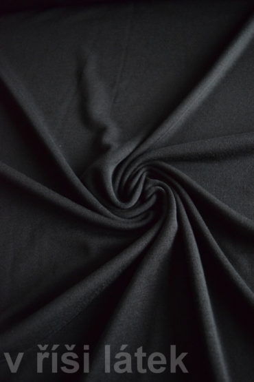 Jednolícní MERINO s elastanem – černé